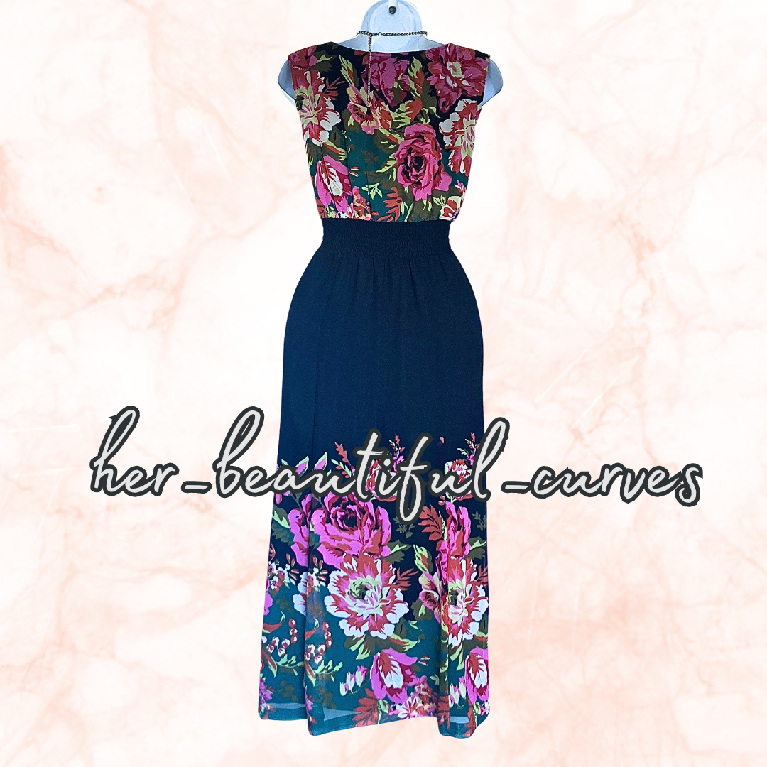 JOANNA HOPE SEQUINED BUTTERFLY & FLORAL WEDDING OCCASION PARTY DRESS SIZE 16