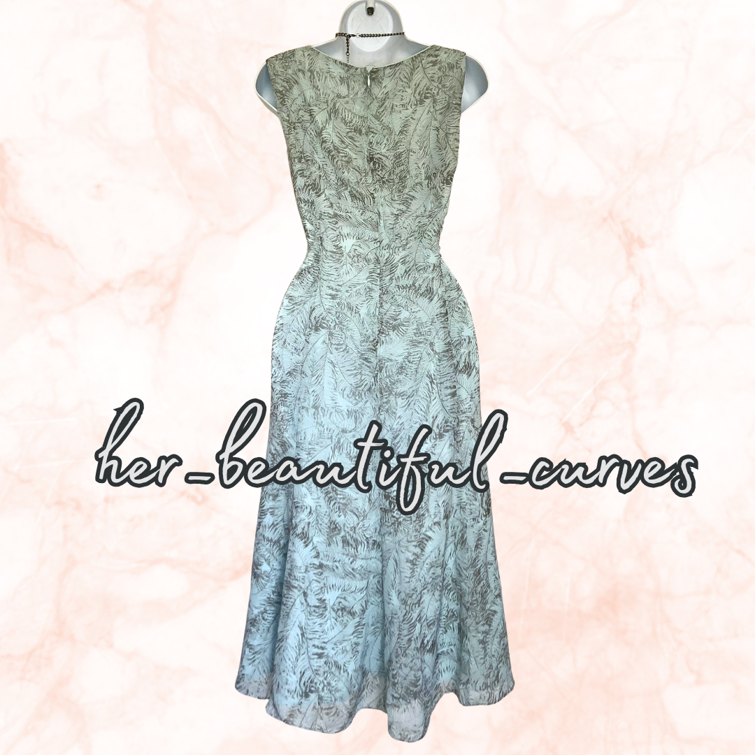 JACQUES VERT ART DECO PRINT WEDDING OCCASION PARTY DRESS SIZE 14