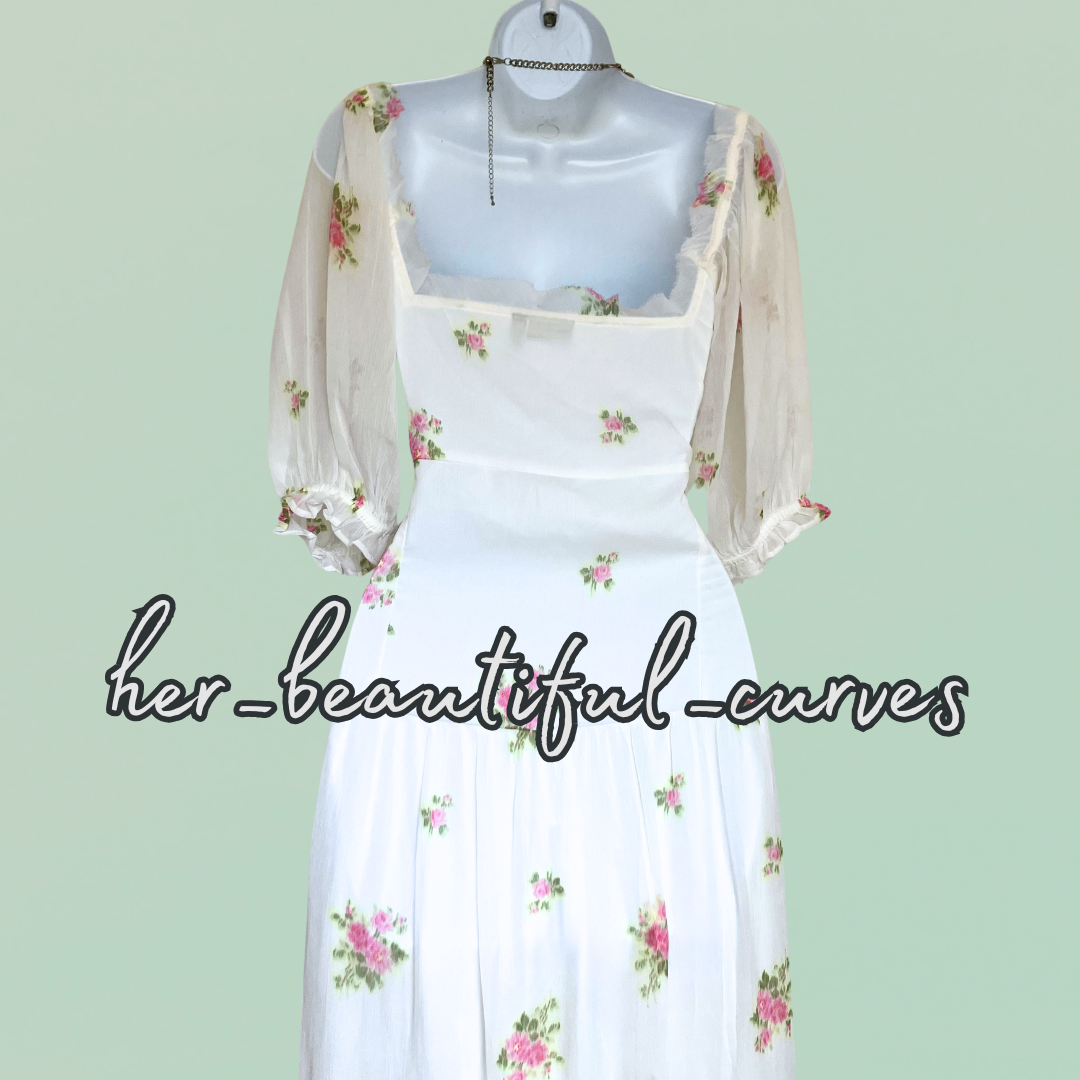 ASOS FLORAL PRINT HI LOW WEDDING OCCASION PARTY DRESS SIZE 18