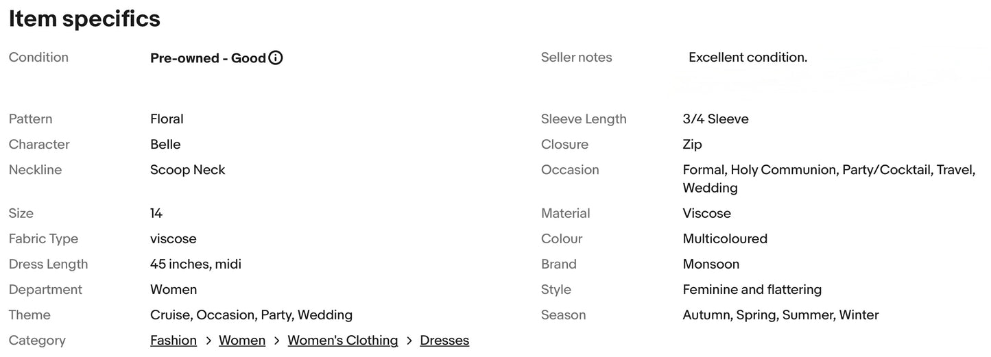 MONSOON FLORAL PRINT BOHO STYLE OCCASION PARTY DRESS SIZE 14