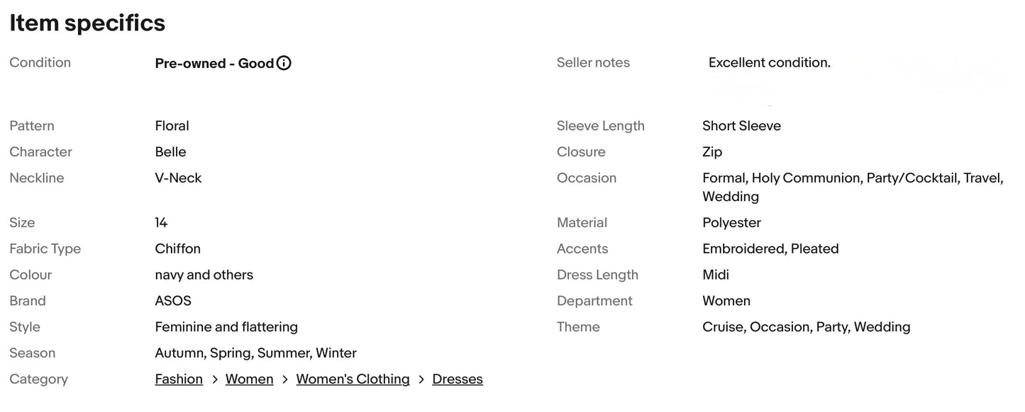 ASOS EMBROIDERED FLORAL PLEATED OCCASION PARTY DRESS SIZE 14