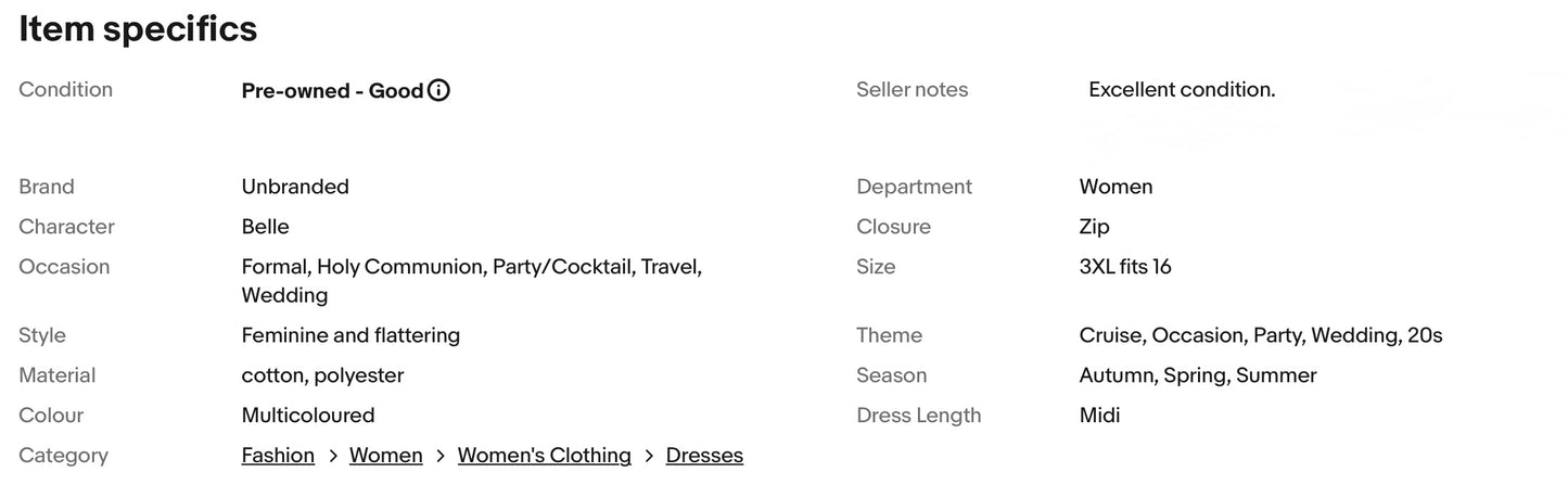 LADIES SEQUINED BEADED 20s GATSBY FLAPPER FRINGED PARTY DRESS SIZE 3XL fits 16