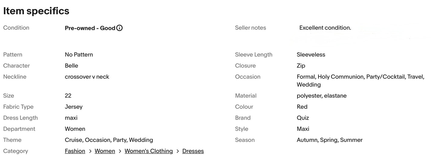 QUIZ RED MAXI WEDDING EVENING PARTY DRESS SIZE 22