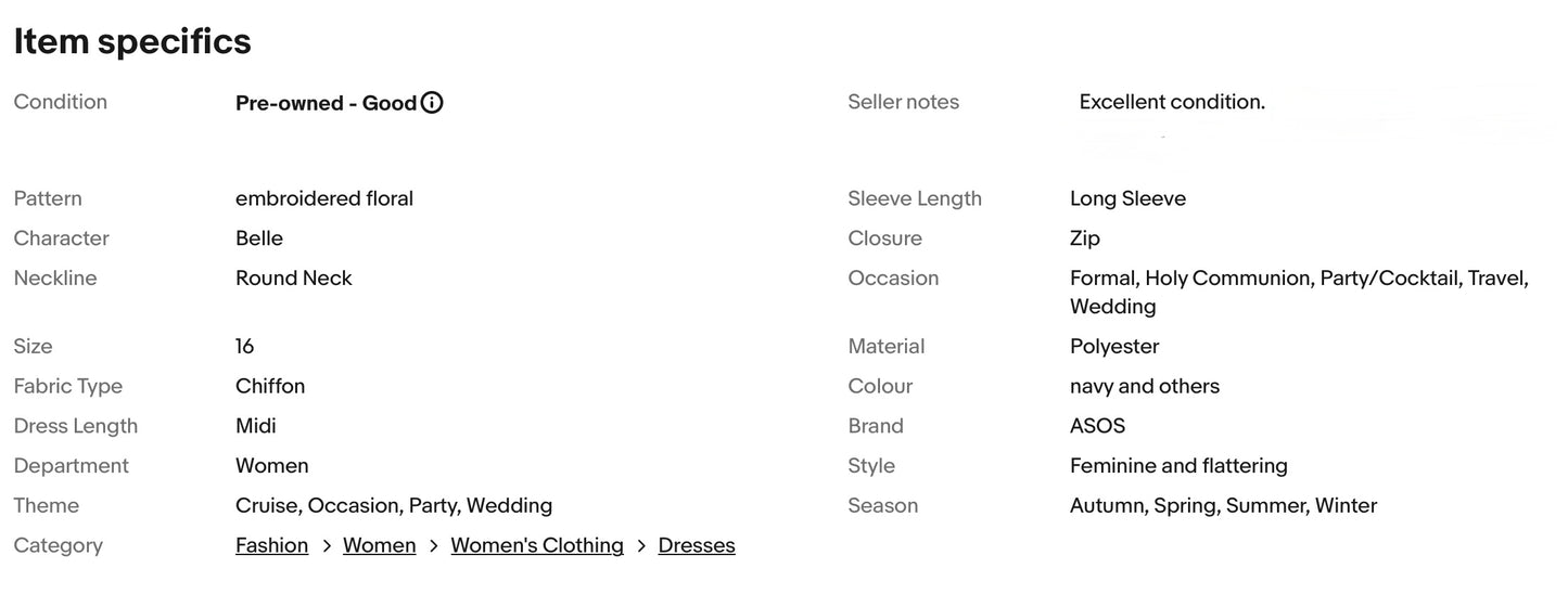 ASOS EMBROIDERED FLORAL PLEATED OCCASION PARTY DRESS SIZE 16