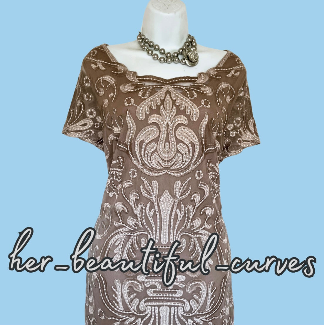 PHASE EIGHT EMBROIDERIES OCCASION EVENING PARTY DRESS SIZE 18
