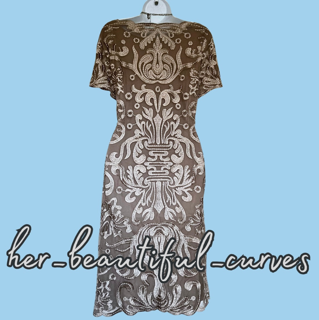 PHASE EIGHT EMBROIDERIES OCCASION EVENING PARTY DRESS SIZE 18