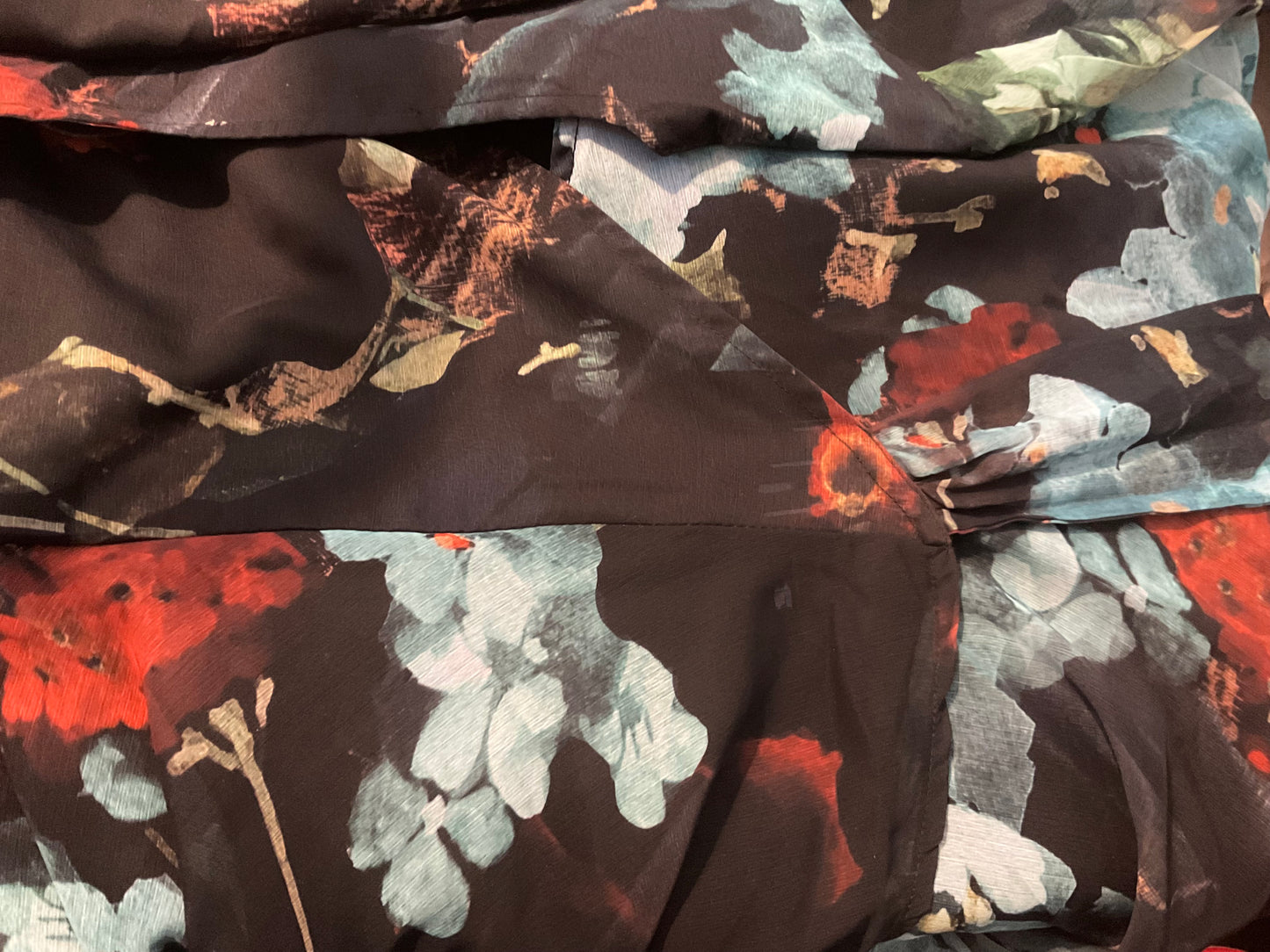 HOPE & IVY FLORAL PRINT WEDDIN OCCASION PARTY REAL WRAP DRESS SIZE 24