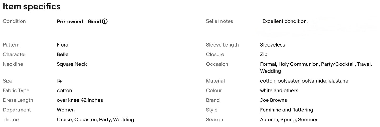 JOE BROWNS VINTAGE STYLE WEDDING OCCASION PARTY DRESS SIZE 14