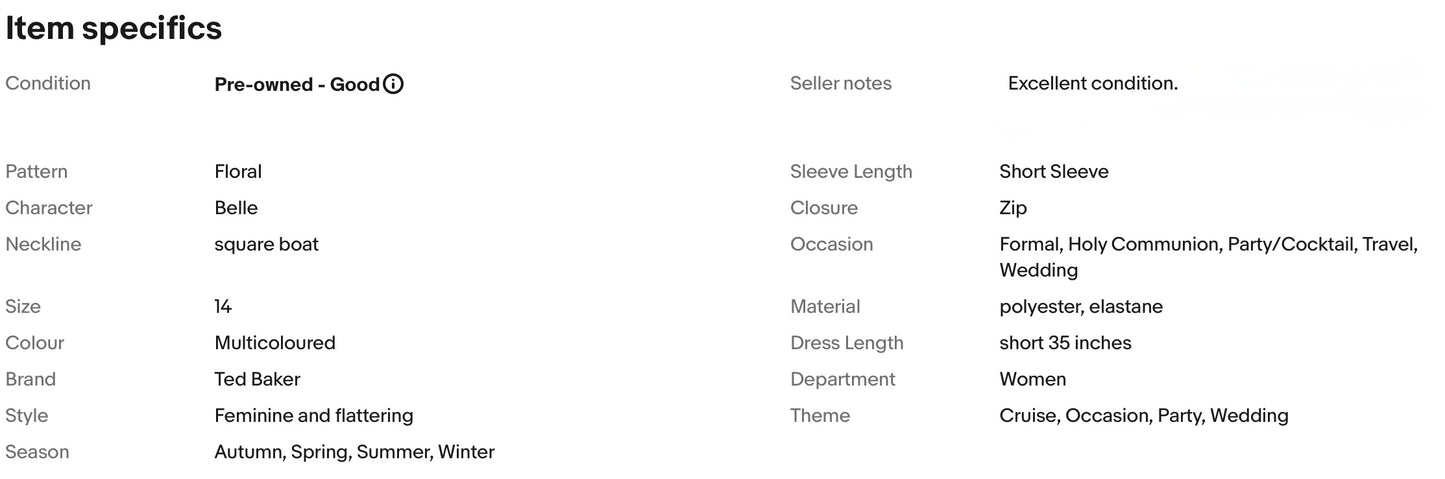 TED BAKER FLORAL PRINT WEDDING OCCASION PARTY DRESS TED SIZE 4 UK SIZE 14