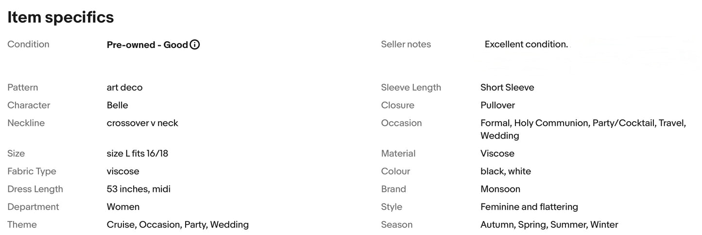 MONSOON ART DECO PRINT WEDDING OCCASION PARTY DRESS SIZE L fits 16/18