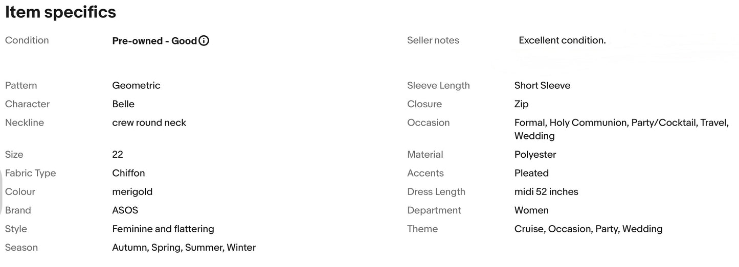 ASOS GEOMETRIC PATTERN PLEATED OCCASION WEDDING PARTY DRESS SIZE 22N