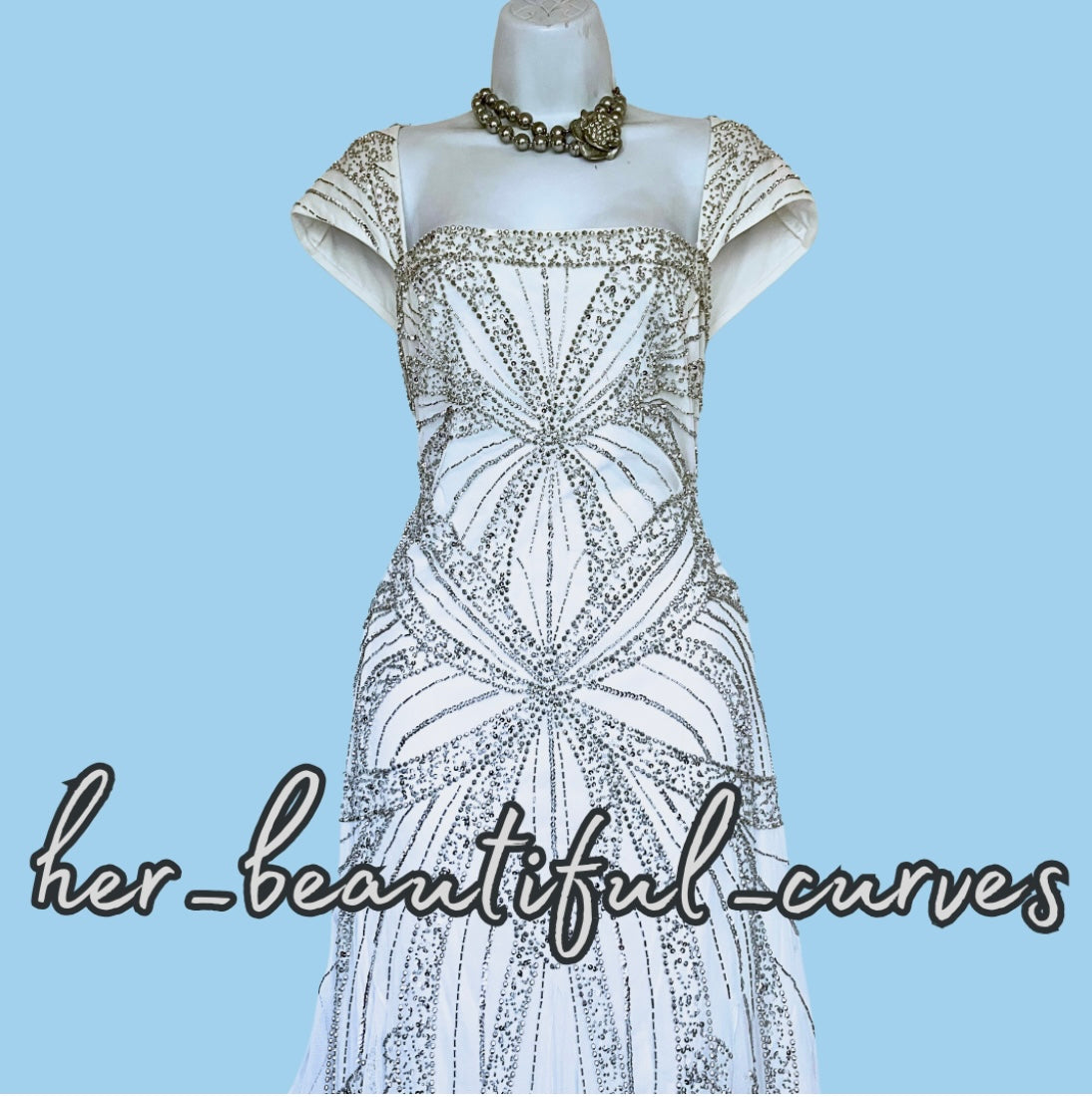 JOANNA HOPE Sequinned Beaded Wedding Occasion Party Maxi DRESS SIZE 22 new