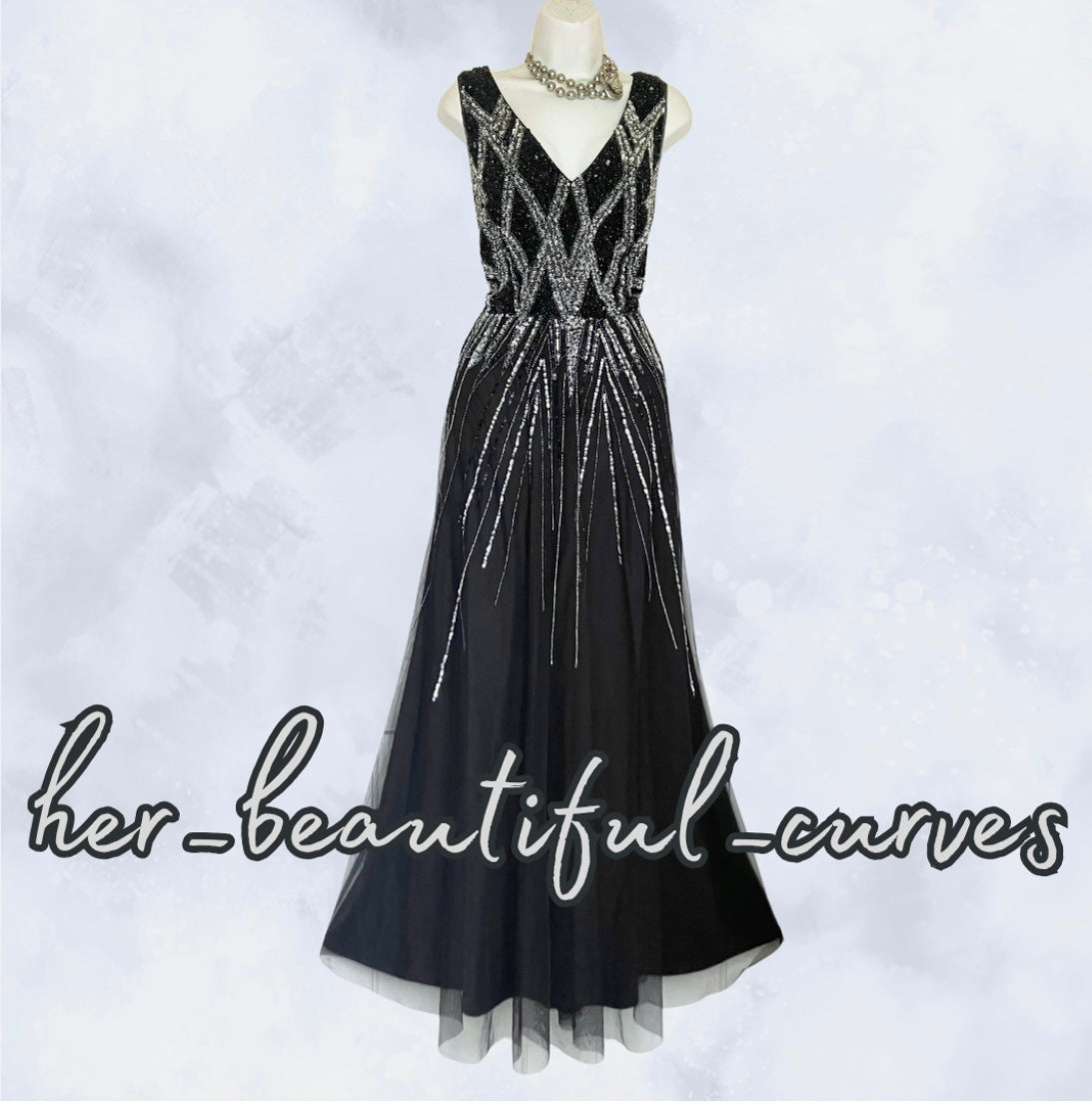 MONSOON (LIMITED EDITION) BEADED SEQUINNED MAXI EVENING OCCASION DRESS SIZE 18