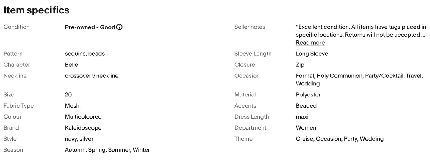 KALEIDOSCOPE SEQUINNED BEADED EMBELLISHED MAXI EVENING PARTY DRESS SIZE 20