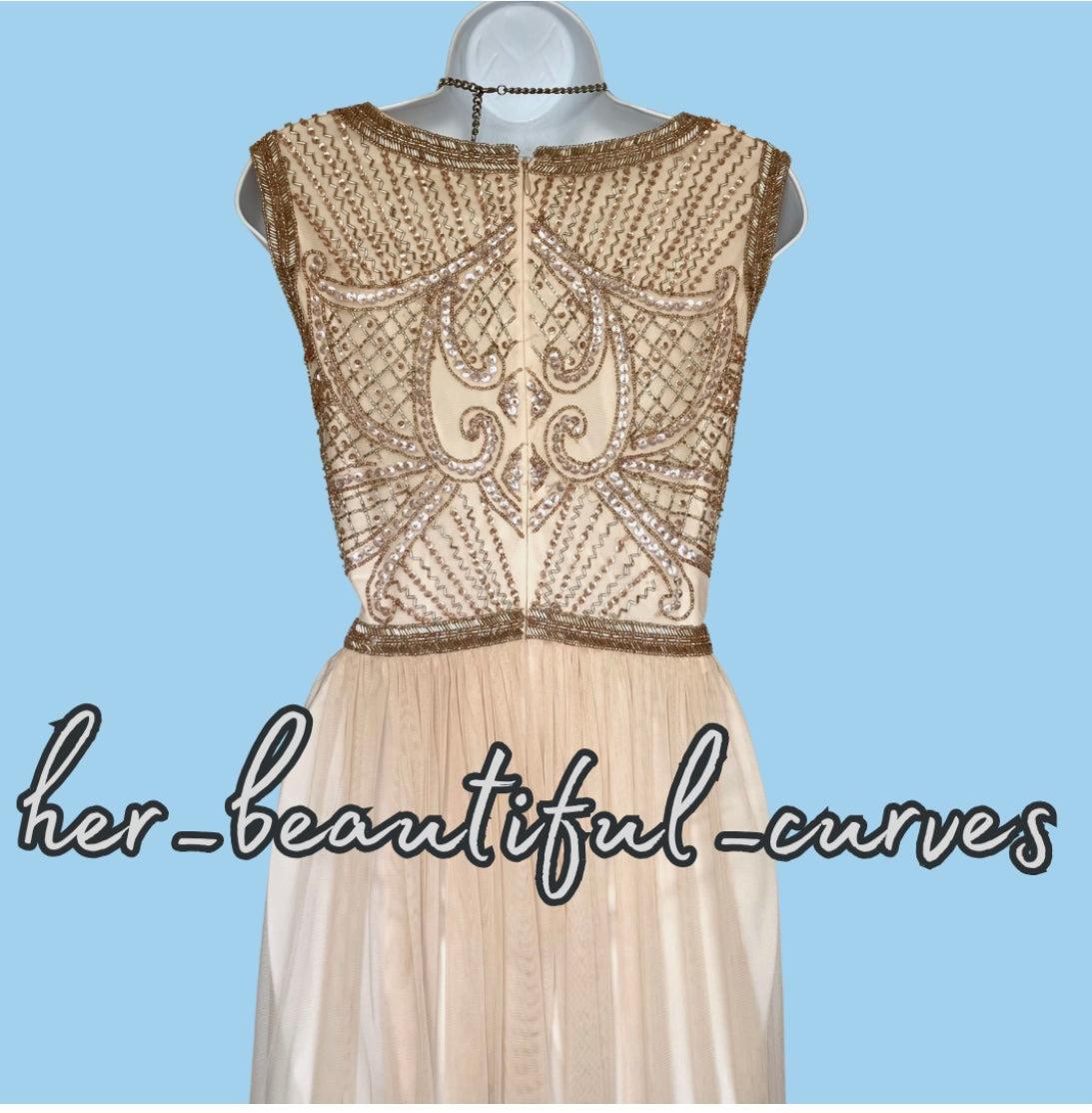 JOANNA HOPE SEQUINNED BEADED EMBELLISHED OCCASION EVENING PARTY DRESS SIZE 18