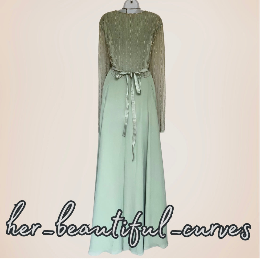 ASOS PEARLED BEADED EMBELLISHED MAXI OCCASION EVENING PARTY DRESS SIZE 20 NEW