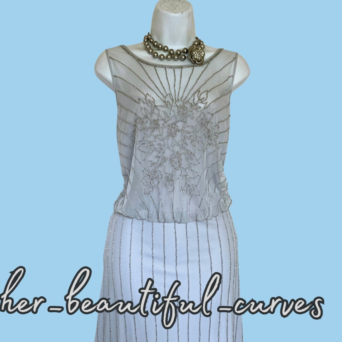 MONSOON BEADED EMBELLISHED WEDDING EVENING OCCASION PARTY DRESS SIZE 18