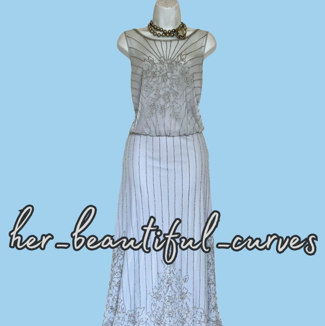 MONSOON BEADED EMBELLISHED WEDDING EVENING OCCASION PARTY DRESS SIZE 18