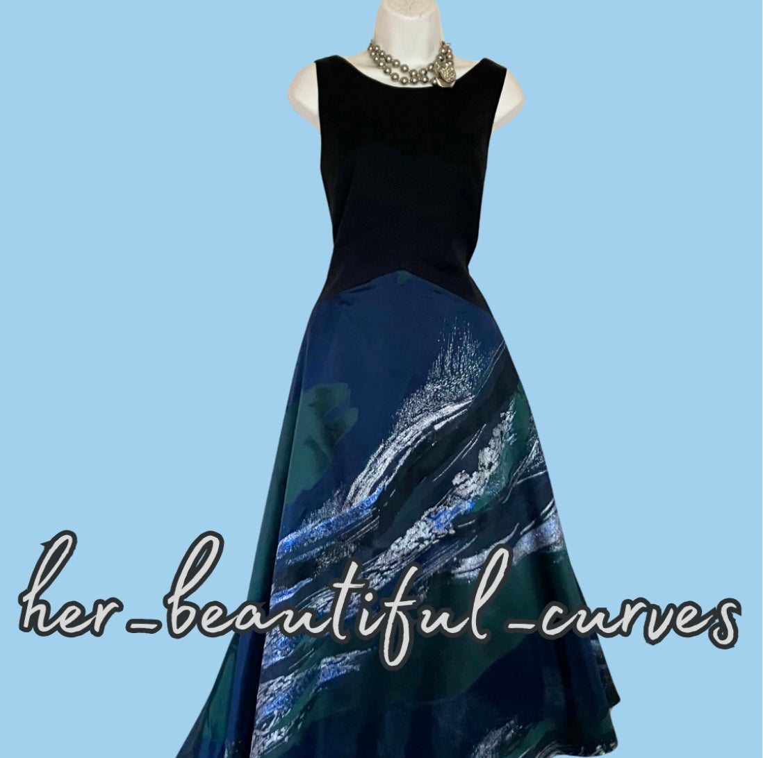 COAST SHIMMERING ART DECO PATTERN EVENING WEDDING PARTY DRESS SIZE 18