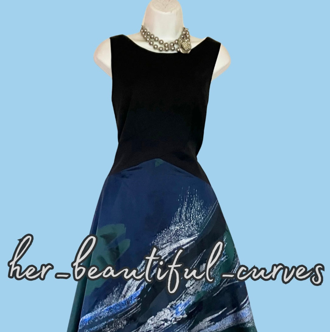 COAST SHIMMERING ART DECO PATTERN EVENING WEDDING PARTY DRESS SIZE 18