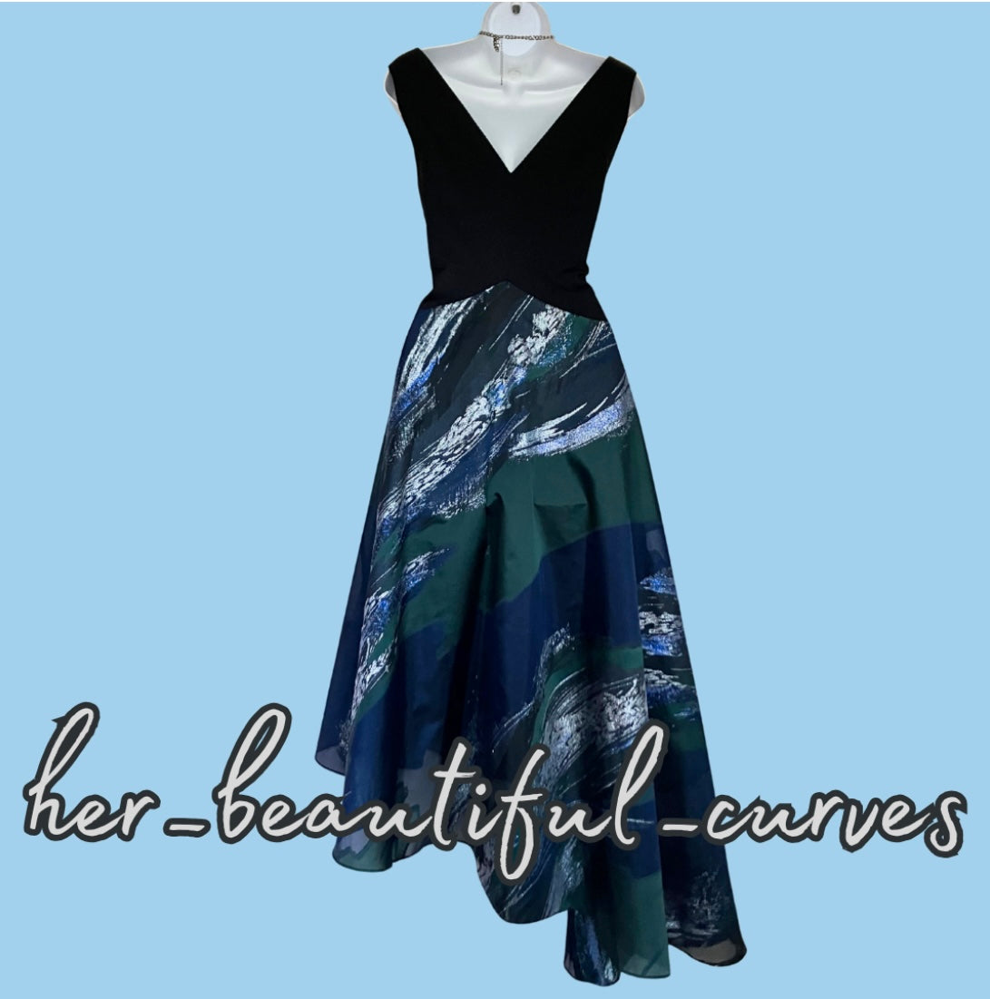 COAST SHIMMERING ART DECO PATTERN EVENING WEDDING PARTY DRESS SIZE 18