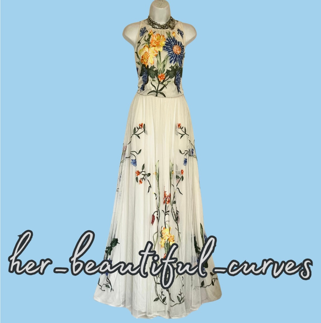 ASOS EMBROIDERED BACK CUTOUT FLOAL MAXI OCCASION WEDDING PARTY DRESS SIZE 18
