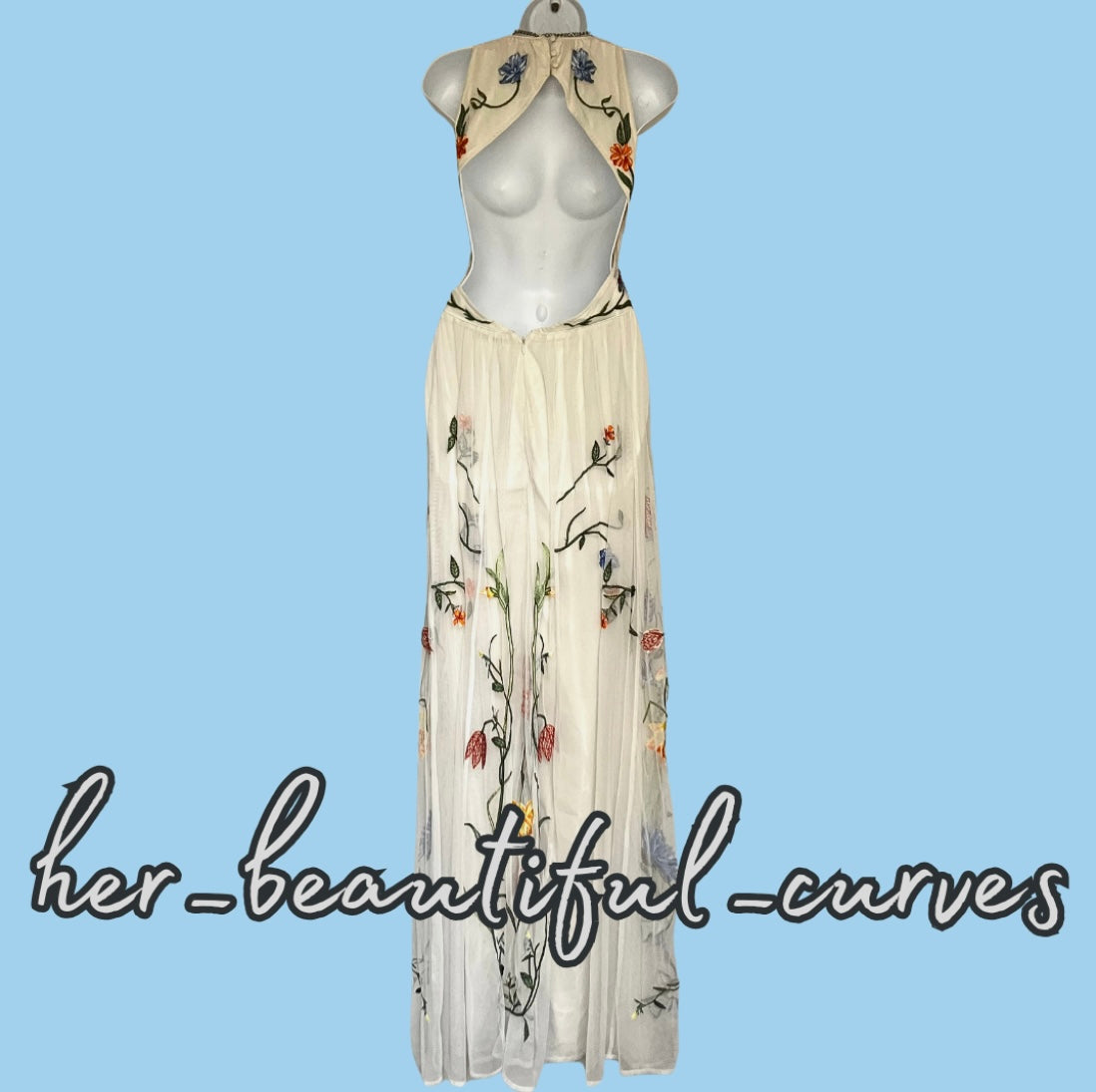 ASOS EMBROIDERED BACK CUTOUT FLOAL MAXI OCCASION WEDDING PARTY DRESS SIZE 18