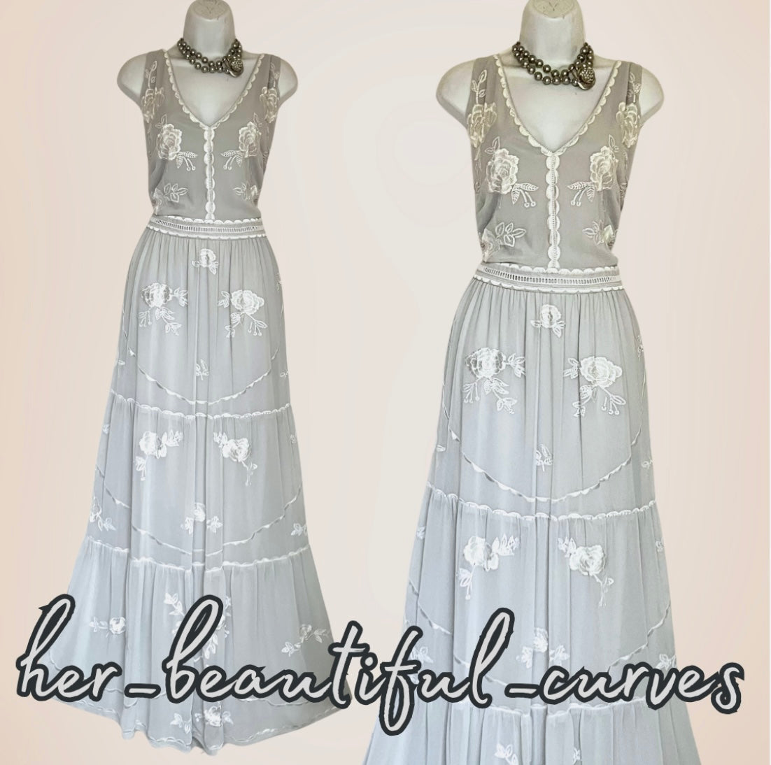 MONSOON EMBROIDERED FLROAL SEQUINS MAXI OCCASION WEDDING PARTY DRESS SIZE 24