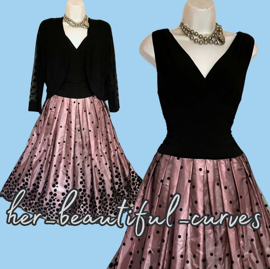 ELIZA J Occasion Mother of the Bride Cruise Party Dress Size 16 with Cardigan