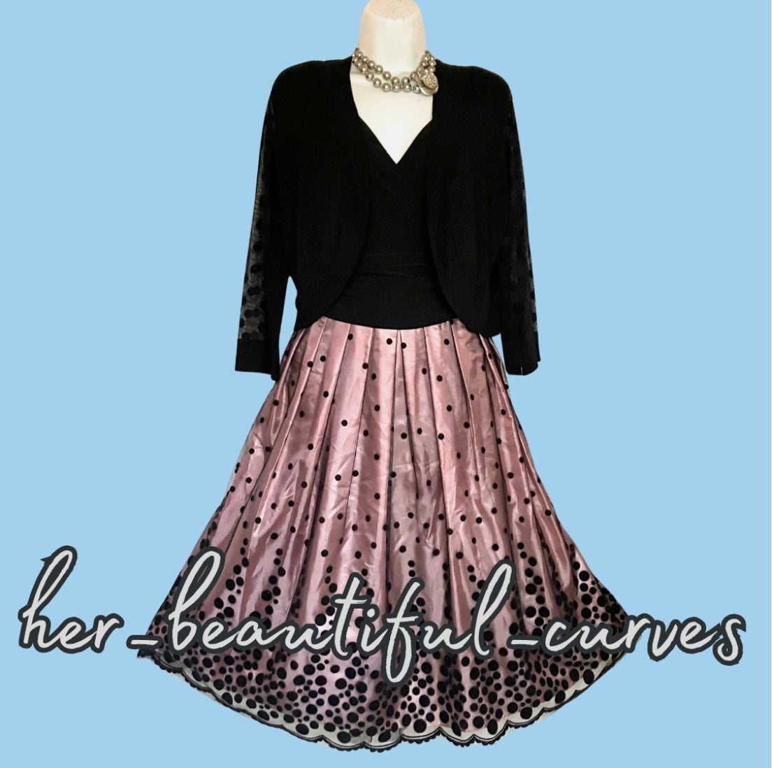 ELIZA J Occasion Mother of the Bride Cruise Party Dress Size 16 with Cardigan