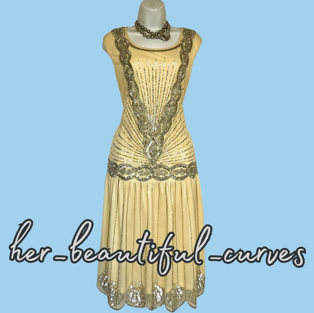 JOANNA HOPE 20s GATSBY OCCASION EVENING PARTY DRESS SIZE 16