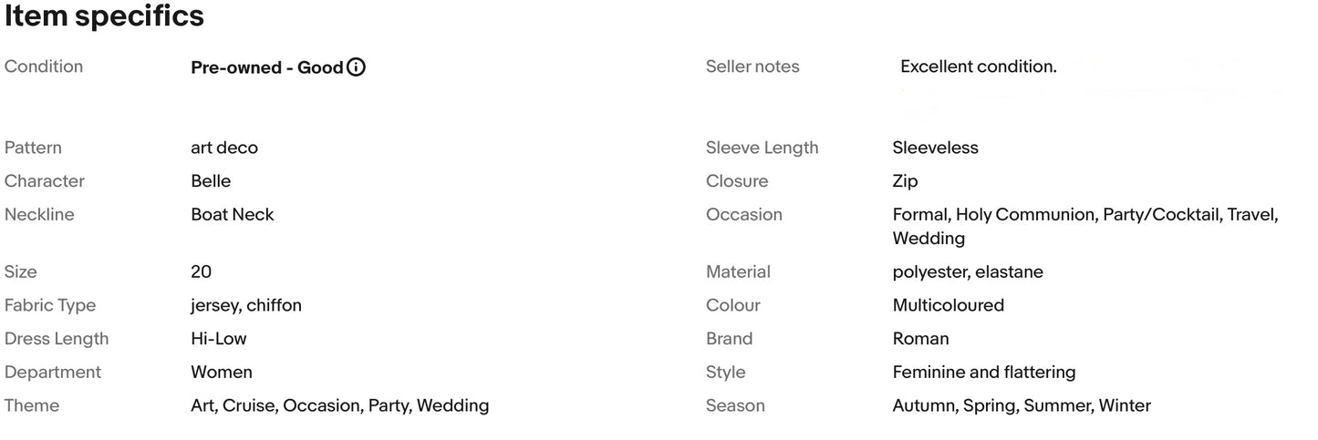 ROMAN ART DECO PRINT PLEAR WEDDING OCCASION HI LOW PARTY DRESS SIZE 20